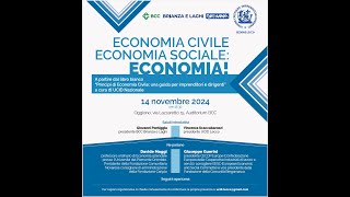 ECONOMIA CIVILE ECONOMIA SOCIALE ECONOMIA [upl. by Ellehcam]