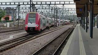 CFL 2201  2215 leaving Luxembourg with regional train to Longwy F [upl. by Acinoj526]