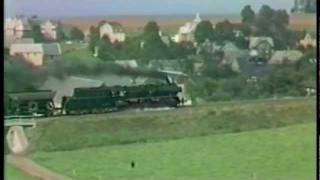 Deutsche Reichsbahn DDR Oelsniz 1987 DampfLok der Baureihe 5035 Im Einsatz [upl. by Sone]