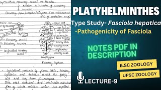 Type Study  Fasciola hepatica  Pathogenicity of Fasciola  Notes in description [upl. by Jade]