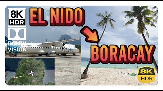 AirSWIFT Flight from EL NIDO to BORACAY Caticlan  Transfer Palawan Bus Ferry Philippines [upl. by Aira]