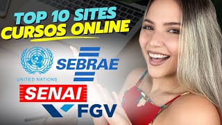 CURSOS ONLINE GRATUITOS COM CERTIFICADO GRÁTIS  TOP 10 SITES  Mari Rel [upl. by Veno611]