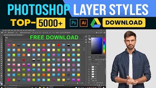 5000 Photoshop Layer styles pack free download New Photoshop Style Pack [upl. by Leigh759]