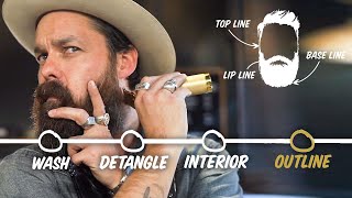 How to Trim Your Beard at Home 4 Step Tutorial  GQ [upl. by Eralc519]