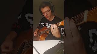 Hells Bells on acoustic guitar with overdrive guitar rockcover guitarcover rock riff music [upl. by Alleyn35]