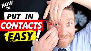 How To Put In Contacts Fast And Easy  Contact Lenses For Beginners [upl. by Celtic]