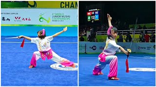 Lanchenbi Chanu 🇮🇳 Daoshu 781 score in 8th World Junior Wushu Championship 2022 at Indonesia [upl. by Nirrej554]