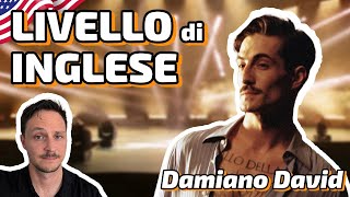 AMERICANO Reagisce allINGLESE di DAMIANO DAVID 👨🏻‍🎤 [upl. by Melonie733]