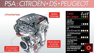 PSA CATASTROPHE SUR LE MOTEUR 3 CYLINDRE 12 PURETECH UNE CATASTROPHE [upl. by Nedry799]