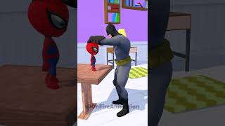 Spiderman Song with Lil spidy Batman and Scary Teacher 3D shorts comedy animation funnyvideos [upl. by Jarid]