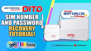 DITO Home Prepaid WiFi SIM Number and Password Recovery Tutorial  INKfinite [upl. by Monetta597]