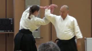 Henka waza Shiho nage  Irimi nage by Andy Sato  Sofia 2017 [upl. by Aelem]