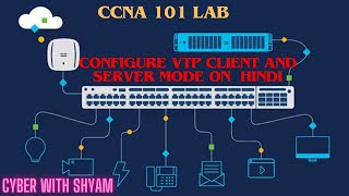 CCNA VTP Client And Server Mode CCNA Networking Hindi Tutorial [upl. by Gahl]