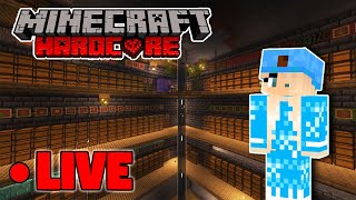 Hardcore Minecraft LIVE  Storage Building and Cleaning up 17k  day world [upl. by Labaw330]