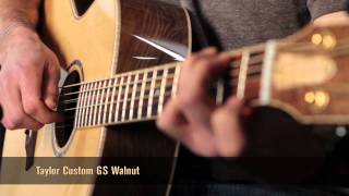 Taylor Custom GS Walnut Acoustic Guitar Review [upl. by Belia]