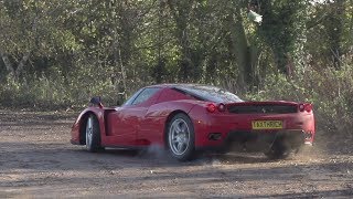 Ferrari Enzo in motion  Ferrari Enzo Drifting [upl. by Nesline]