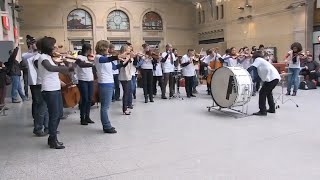 Flash Mob  Classical Orchestra Performance in Train Station🎵💃🏽 [upl. by Anazus]