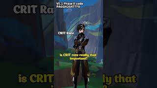 How much CRiT rate is enough for mainDPszhonglis 51Redeem Code PAGGH2G47TFX [upl. by Aicenat]