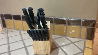 Farberware Knife Review Nice Quality and Value This Knife Set Checks Off all The Boxes [upl. by Arual]