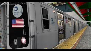 Openbve 2024 Kawasaki R143 L Train Arriving amp Departing at Livonia Avenue [upl. by Erbes603]