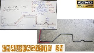 Chauffagiste34Succession de cintrage sur le même tube acier avec des épures [upl. by Clarise]