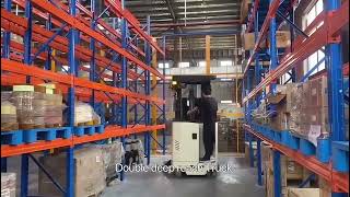 reach truck double deep narrow aisle forklift [upl. by Freedman]