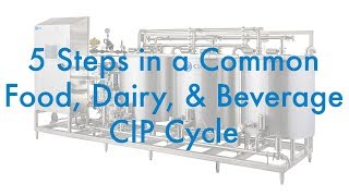 5 Steps in a Common Food Dairy amp Beverage CIP Cycle [upl. by Hamish]