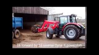 On test Massey Ferguson 5455 tractor  Alo MF 946 loader [upl. by Meletius]