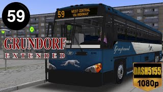 Grundorf Extended Route 59 with MCI D4500CT  OMSI 2 [upl. by Siegel]