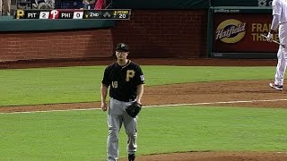 PITPHI Worley strikes out four against the Phillies [upl. by Kubis589]