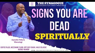 SIGNS OF SPIRITUAL DEATH  Apostle Ndura Waruinge  Bethel Clouds TV [upl. by Iphigenia723]