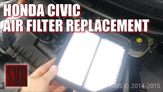 How To Change Air Filter Honda Civic 20062014 [upl. by Janos941]