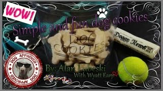 🐶💗 Simple and fun recipe for dog biscuits🍞  cookies🍪  A cooking video with Alan Lubeski 💗🐶 [upl. by Yesnik]