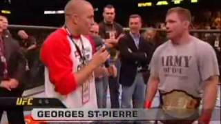 GSP Is Not Impressed By Matt Hughes Performance [upl. by Nwahsit]