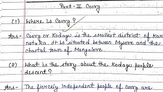 Coorg Glimpses Of Indias Part 2 Class 10 English Chapter 7 Question Answer  Explanation [upl. by Rhoades]