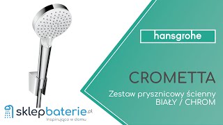 CROMETTA Zestaw prysznicowy ścienny Chrom HANSGROHE 26691400  SklepBateriepl [upl. by Comptom798]