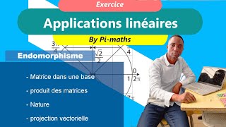 Applications linéaires Projection vectorielle [upl. by Eimor]