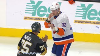 Ross Johnston vs Ryan Reaves Feb 15 2020 [upl. by Hamilah]