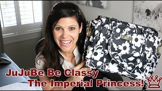 JuJuBe Be Classy The Imperial Princess Limited Edition Diaper Bag Handbag Review by Baby Gizmo [upl. by Airebma]