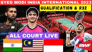 🔴Live  Syed Modi India International 2023  All India Match  All Courts Score [upl. by Rocco739]