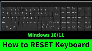 How to Reset Keyboard Settings to their Defaults in Windows 11 and Windows 10 [upl. by Annmarie198]