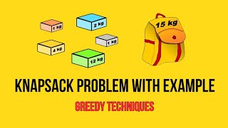 Knapsack Problem With Example Greedy Techniques Algorithm educationcandle [upl. by Yecam]