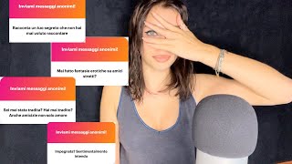 ASMR ITA WHISPERING QampA RISPONDO ALLE VOSTRE DOMANDE ANONIME🤫👀PT1 [upl. by Asennav2]