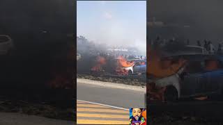 Bethlehem Airshow Fire Incident 2024  19 Cars Destroyed news [upl. by Naniac]