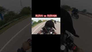 R15V4 vs R15V4M drag race shortsfeed automobile r15v4 trending rider zx10rbikers [upl. by Asenab710]