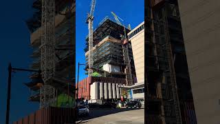 Boston Tower Cranes Favelle Favco 🇺🇸🏗💥 towercrane construction cranespotting USA [upl. by Hester]