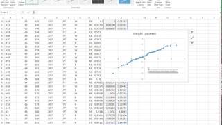 Normal Quantile QQ Plots In Excel Part 1 [upl. by Altheta]