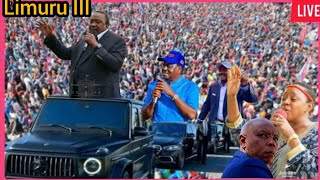 MapinduziUHURURAILA ampMAINA NJENGA storms LIMURU III EVENT heroically as RUTO amp RIGATHI TENSES NOW [upl. by Deragon]