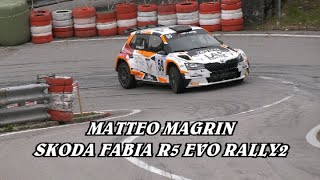 SALITA PEDAVENA  CROCE DAUNE 2024  MATTEO MAGRIN  SKODA FABIA R5 EVO RALLY2  BY BELLUNOVIDEO [upl. by Hpeseoj372]