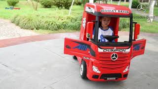 Mercedes Benz Actros Ride On truck for Kids Red AED 159900 [upl. by Raual]